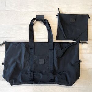 BRIC’S 2 in 1 Folding Large Travel Holdall Duffle Travel Bag Black